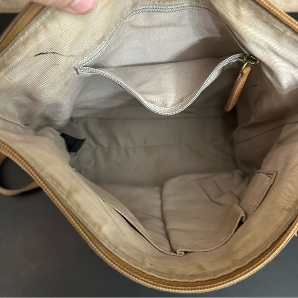 Vintage Fossil Brown Pebbled Leather Crossbody Bag Adjustable Strap Purse - Picture 11 of 15